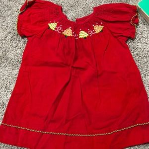 Smocked Christmas dress